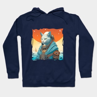 Cyber Cat from the Future Hoodie